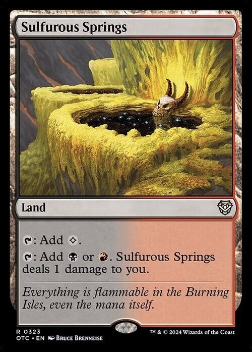 Sulfurous Springs ~ Commander: Outlaws of Thunder Junction [ NM ] [ MTG ]