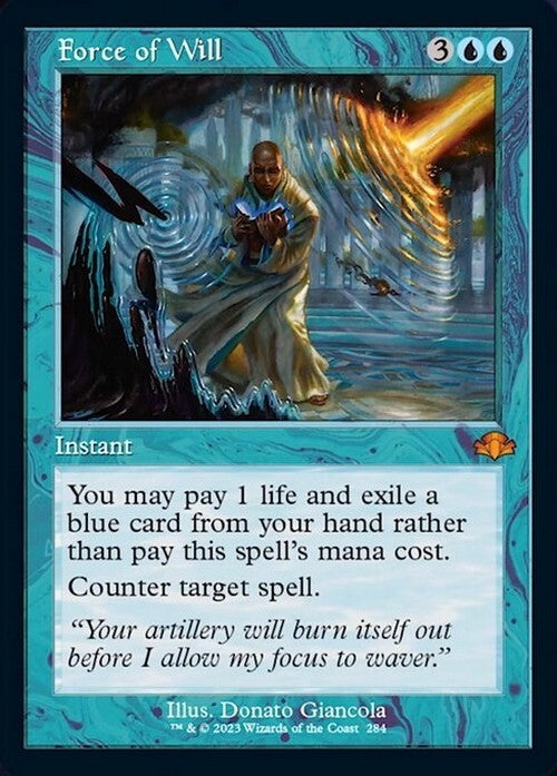 RETRO Force of Will ~ Dominaria Remastered [ NearMint ] [ Magic MTG ]
