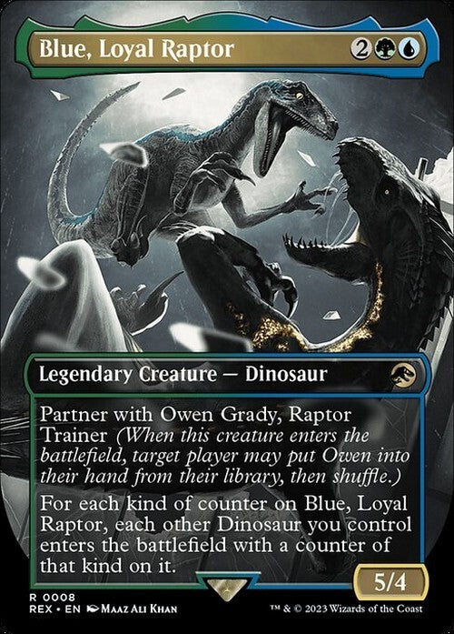 Blue, Loyal Raptor ~ Universes Beyond: Jurassic World [ NearMint ] [ Magic MTG ]