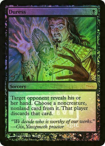 FOIL Duress ~ Friday Night Magic Promos [ Excellent ] [ Magic MTG ]