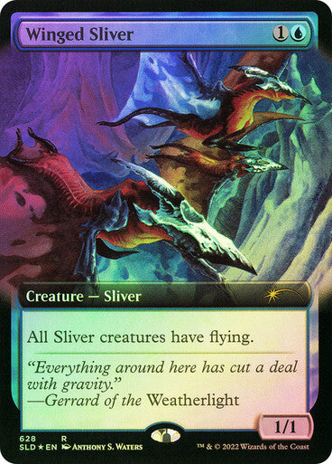 FOIL Winged Sliver ~ Secret Lair [ NearMint ] [ Magic MTG ]