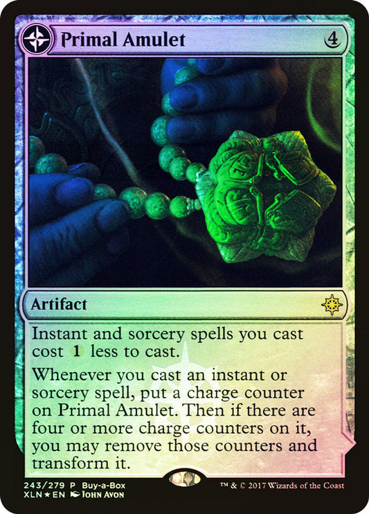 FOIL Primal Amulet ~ Buy a Box Ixalan [ NearMint ] [ Magic MTG ]