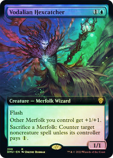FOIL BORDERLESS Vodalian Hexcatcher ~ Dominaria United [ NM ] [ Magic MTG ]