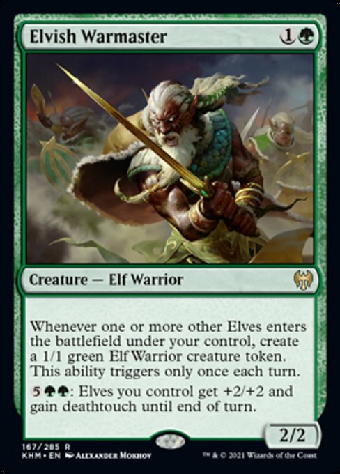 Elvish Warmaster ~ Kaldheim [ NearMint ] [ Magic MTG ]