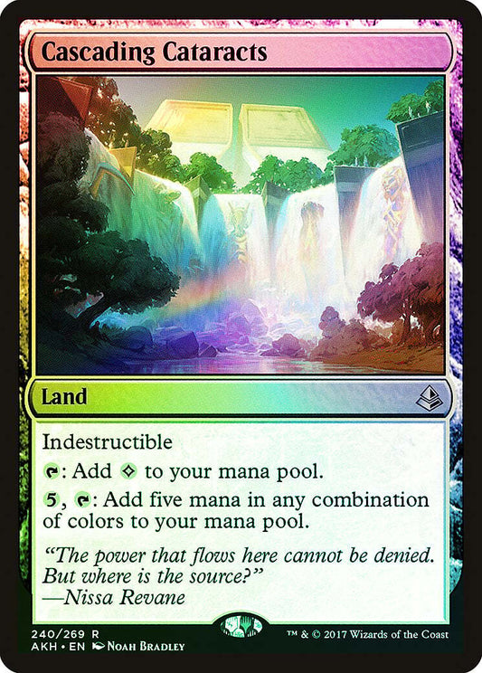 FOIL Cascading Cataracts ~ Amonkhet [ EX ] [ Magic MTG ]