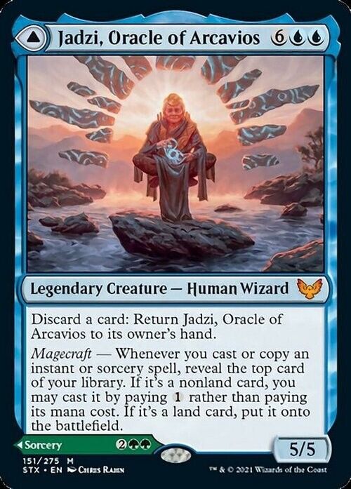 Jadzi, Oracle of Arcavios / Journey to the Oracle ~ Strixhaven [ EX ] [ MTG ]