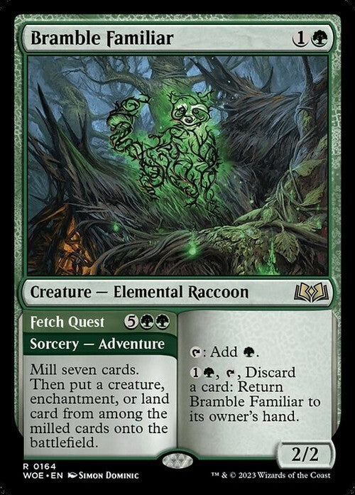 Bramble Familiar ~ Wilds of Eldraine [ NM ] [ Magic MTG ]