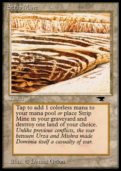 Strip Mine (Version 3) ~ Antiquities [ MODERATELY PLAYED ] [ Magic MTG ]