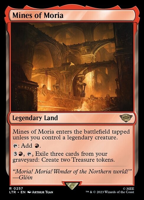 Mines of Moria ~ The Lord of the Rings [ NM ] [ Magic MTG ]
