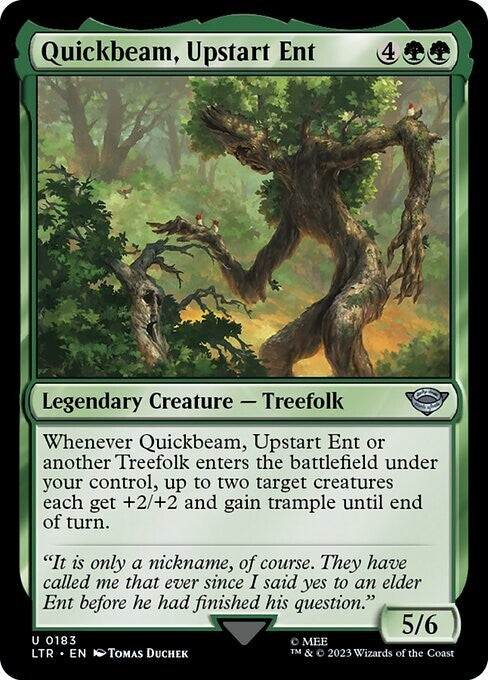 Quickbeam, Upstart Ent ~ The Lord of the Rings [ NearMint ] [ Magic MTG ] - London Magic Traders Ltd