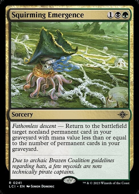 Squirming Emergence ~ The Lost Caverns of Ixalan [ NM ] [ Magic MTG ]