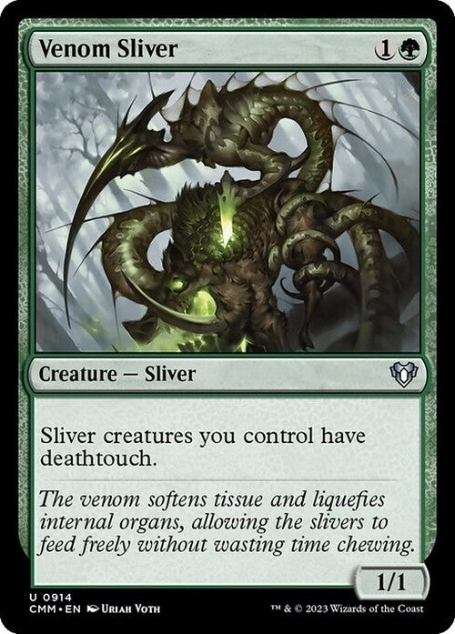 Venom Sliver ~ Commander Masters [ NearMint ] [ Magic MTG ]