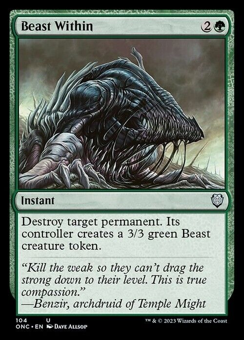 Beast Within ~ Commander: Phyrexia: All Will Be One [ NM ] [ Magic MTG ]