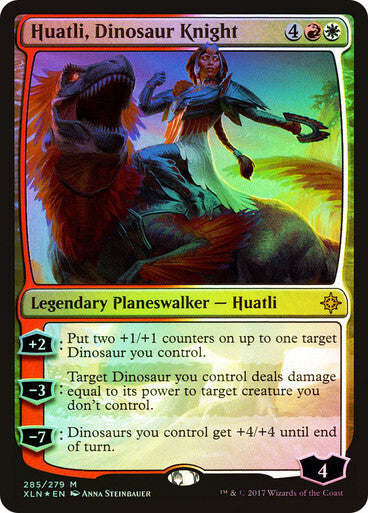 FOIL Huatli, Dinosaur Knight ~ Ixalan [ Excellent ] [ Magic MTG ]