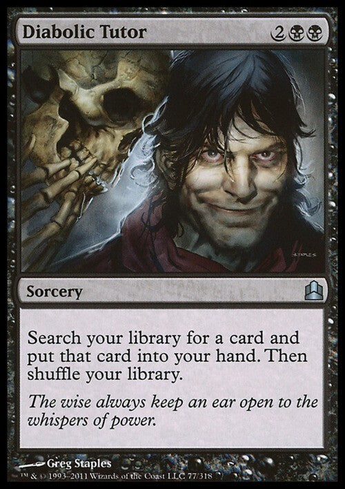 Diabolic Tutor ~ Commander 2011 [ Excellent ] [ Magic MTG ]