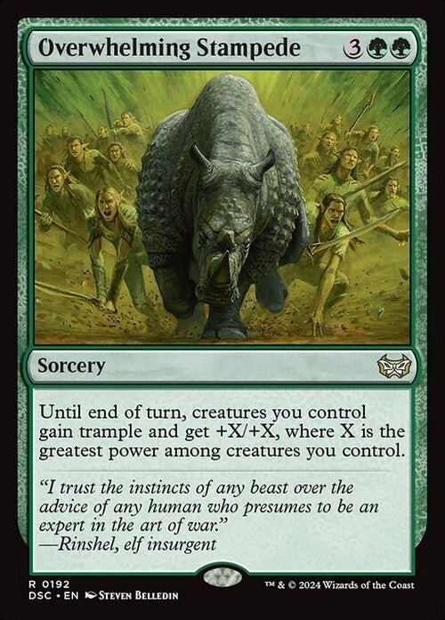 Overwhelming Stampede ~ Commander: Duskmourn [ NearMint ] [ Magic MTG ] - London Magic Traders Ltd