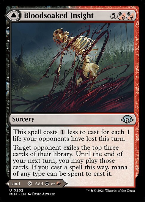 Bloodsoaked Insight ~ Modern Horizons 3 [ NearMint ] [ Magic MTG ]