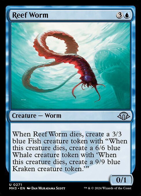 Reef Worm ~ Modern Horizons 3 [ NearMint ] [ Magic MTG ]
