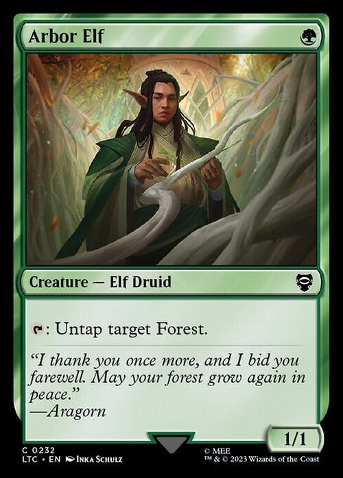 Arbor Elf ~ Commander: The Lord of the Rings [ NM ] [ Magic MTG ]