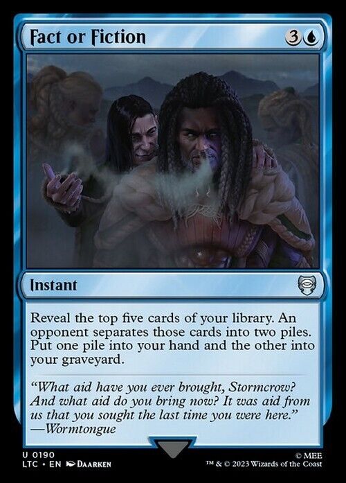 Fact or Fiction ~ Commander: The Lord of the Rings [ NM ] [ Magic MTG ]