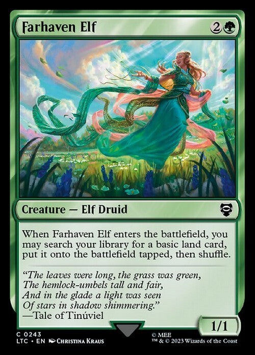 Farhaven Elf ~ Commander: The Lord of the Rings [ NM ] [ Magic MTG ]