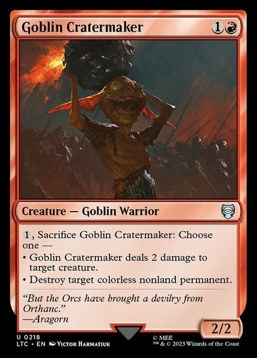 Goblin Cratermaker ~ Commander: The Lord of the Rings [ NM ] [ Magic MTG ]