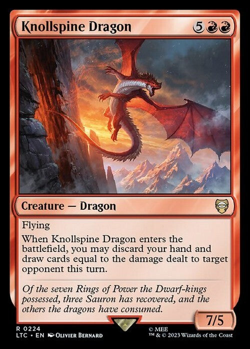 Knollspine Dragon ~ Commander: The Lord of the Rings [ NM ] [ Magic MTG ]