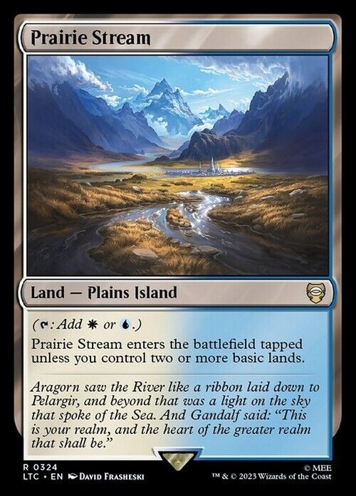 Prairie Stream ~ Commander: The Lord of the Rings [ NM ] [ Magic MTG ]