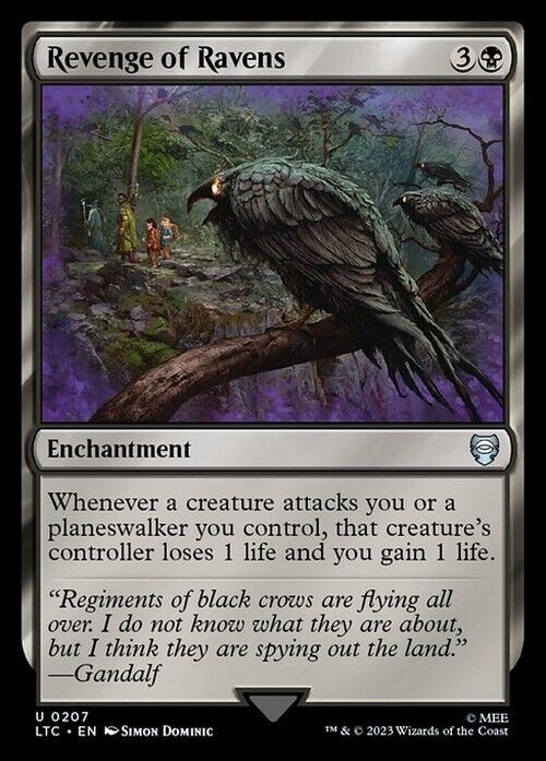 Revenge of Ravens ~ Commander: The Lord of the Rings [ NM ] [ Magic MTG ]