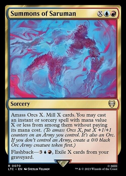 Summons of Saruman ~ Commander: The Lord of the Rings [ NM ] [ Magic MTG ]