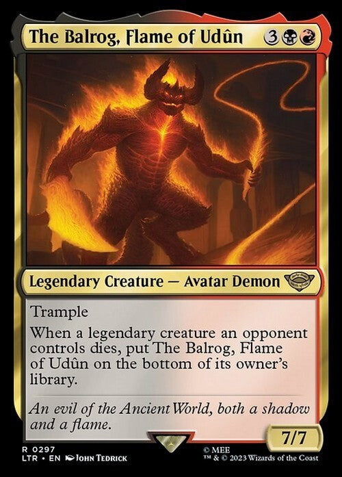 The Balrog, Flame of Udun ~ The Lord of the Rings [ NM ] [ Magic MTG ]