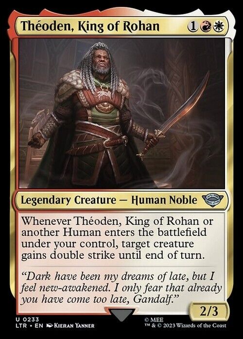 Theoden, King of Rohan ~ The Lord of the Rings [ NM ] [ Magic MTG ]