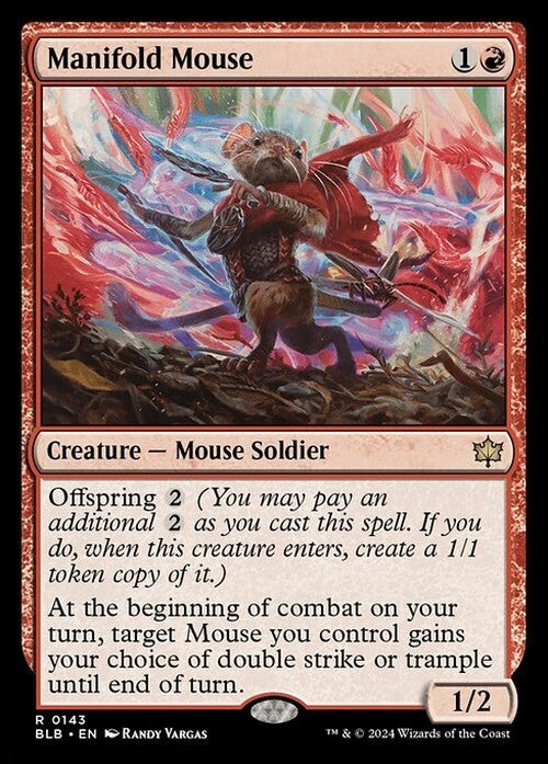 Manifold Mouse ~ Bloomburrow [ NearMint ] [ Magic MTG ]