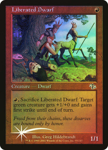FOIL Liberated Dwarf ~ Judgment [ Excellent ] [ Magic MTG ]