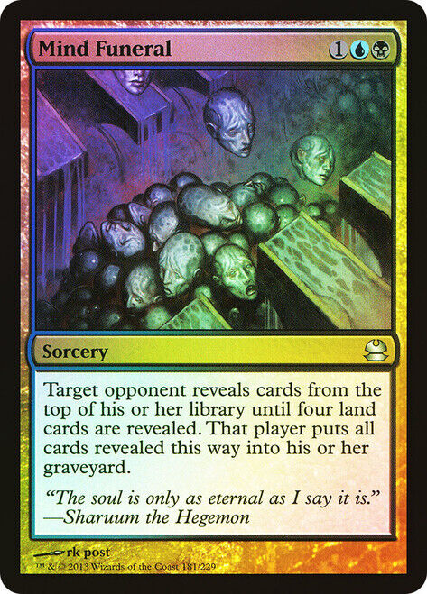 FOIL Mind Funeral ~ Modern Masters 2013 [ Excellent ] [ Magic MTG ]
