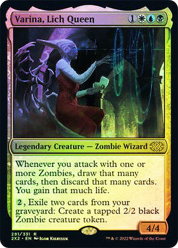 FOIL Varina, Lich Queen ~ Double Masters 2022 [ NearMint ] [ Magic MTG ]