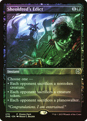 FOIL Sheoldred's Edict ~ PROMO PACK [ NearMint ] [ Magic MTG ] - London Magic Traders Ltd