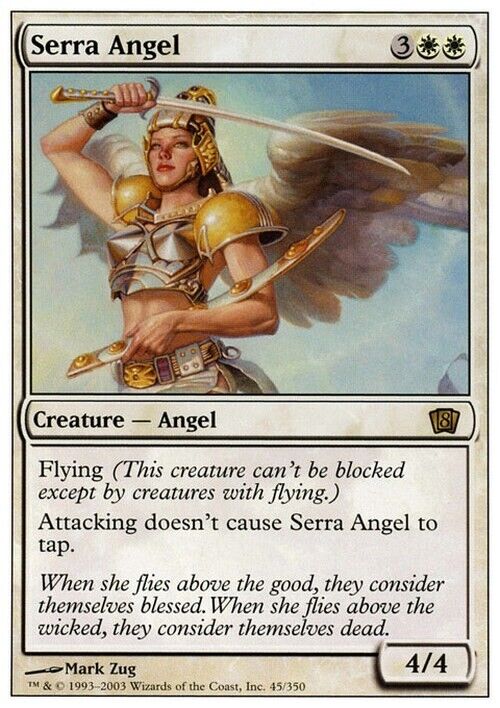 Serra Angel ~ Eighth Edition [ Excellent ] [ Magic MTG ]