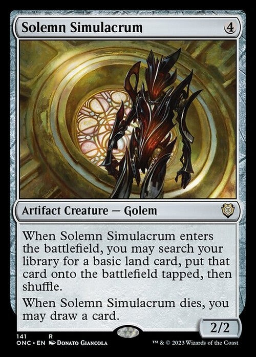 Solemn Simulacrum ~ Commander: Phyrexia: All Will Be One [ NM ] [ Magic MTG ]