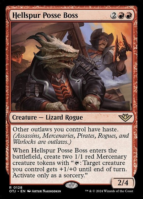 Hellspur Posse Boss ~ Outlaws of Thunder Junction [ NM ] [ Magic MTG ]
