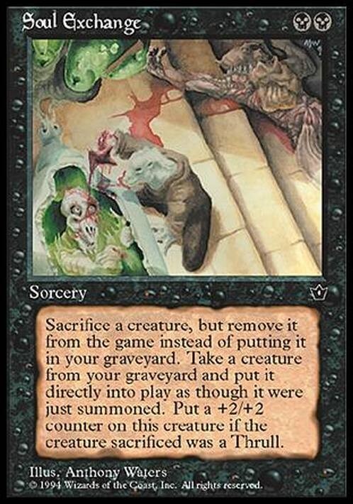 Soul Exchange ~ Fallen Empires [ Excellent ] [ Magic MTG ]