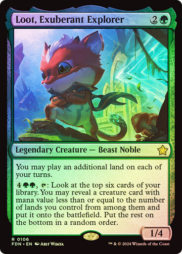 FOIL Loot, Exuberant Explorer ~ Foundations [ NearMint ] [ Magic MTG ]