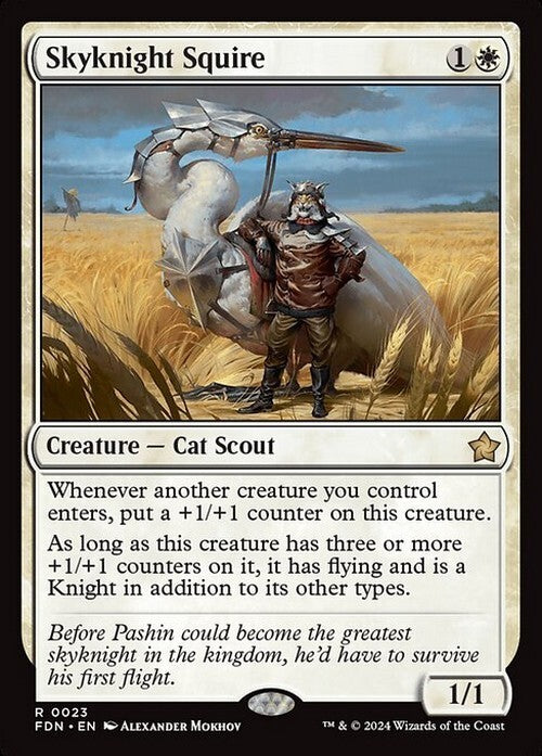 Skyknight Squire ~ Foundations [ NearMint ] [ Magic MTG ]