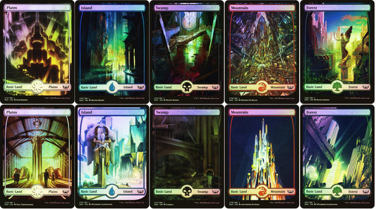Choose your FOIL Full Art Metropolis Land ~ Streets of New Capenna [ NM ]