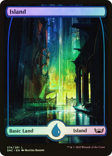 Choose your FOIL Full Art Metropolis Land ~ Streets of New Capenna [ NM ]