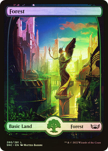 Choose your FOIL Full Art Metropolis Land ~ Streets of New Capenna [ NM ]