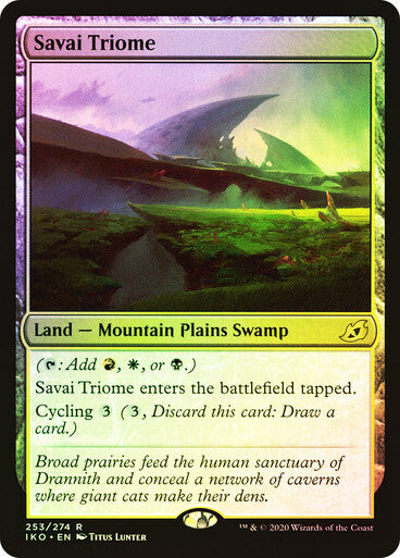 FOIL Savai Triome ~ Ikoria: Lair of Behemoths [ NearMint ] [ Magic MTG ]