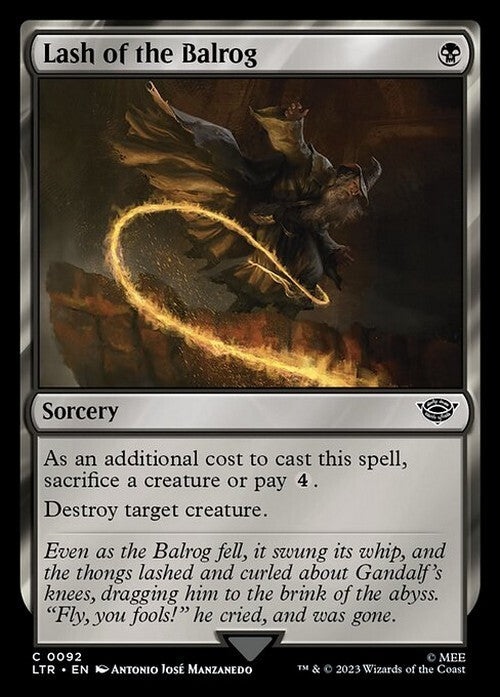 Lash of the Balrog ~ The Lord of the Rings [ NM ] [ Magic MTG ]
