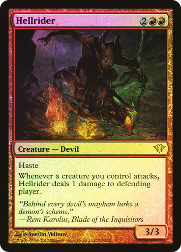 FOIL Hellrider ~ Dark Ascension [ Excellent ] [ Magic MTG ]