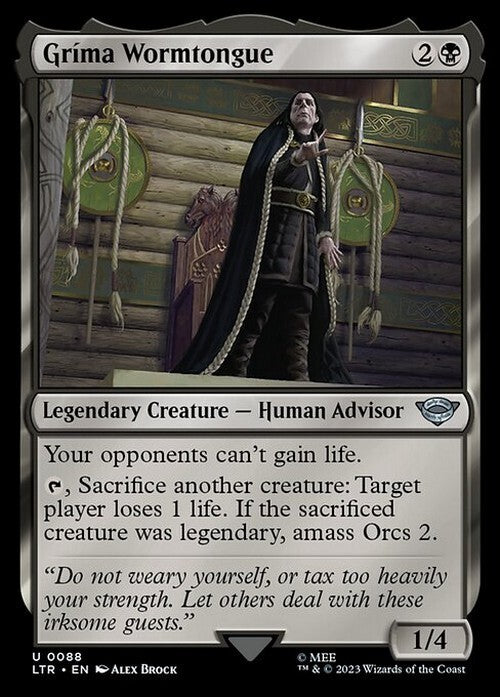 Grima Wormtongue ~ The Lord of the Rings [ NM ] [ Magic MTG ]